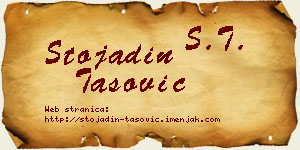 Stojadin Tašović vizit kartica